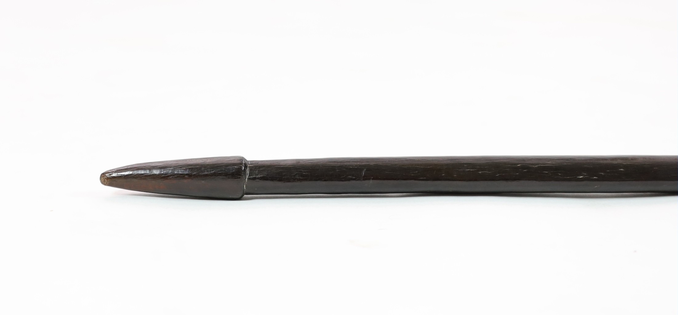 A Tongan hardwood war club, 116cm long